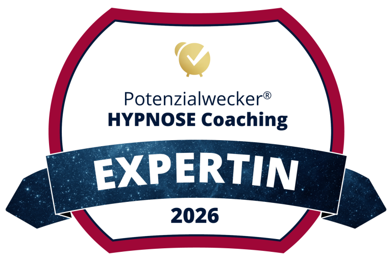 Abzeichen für Hypnose Coaching Expertin 2026 von Potenzialwecker.