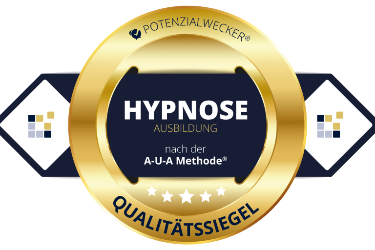 Goldenes Qualitätsiegel für Hypnose-Ausbildung nach der A-U-A Methode®.